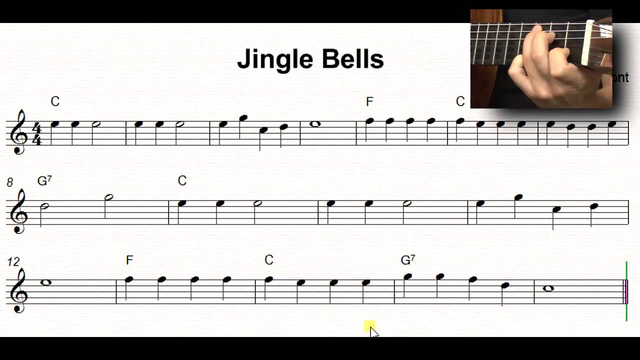 Jingle-Bells – Basic Guitar Notes And Chords Easy Guitar